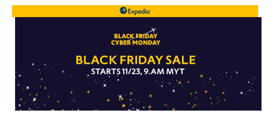 Expedia Malaysia offers five times the amount of deals for Black Friday - Will Expedia Have Black Friday Deals