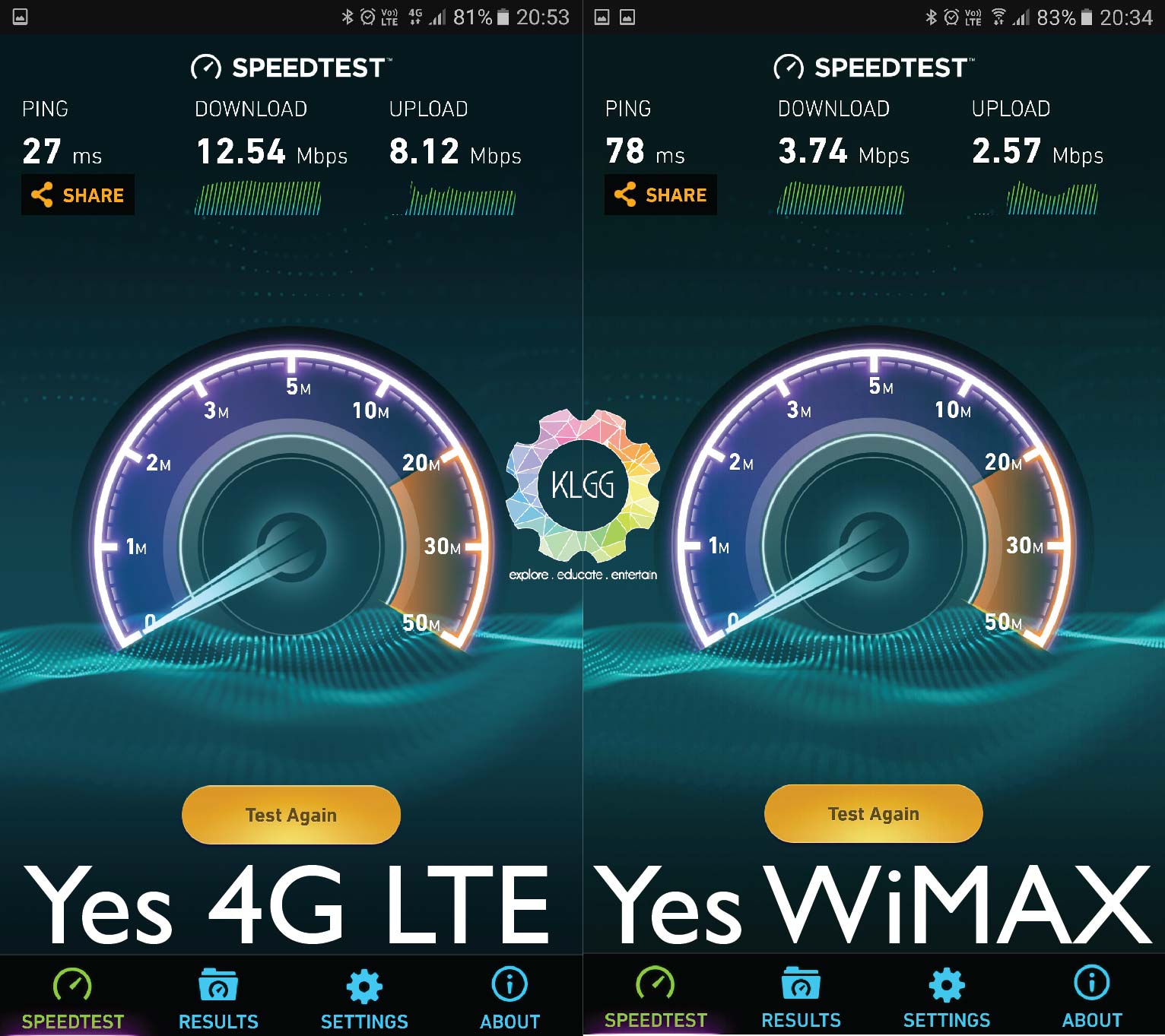 Speedtest yes Internet Broadband
