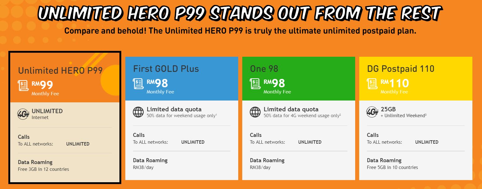 U Mobile Unveils New Unlimited Hero P99 Postpaid Plan With No Speed Caps Klgadgetguy