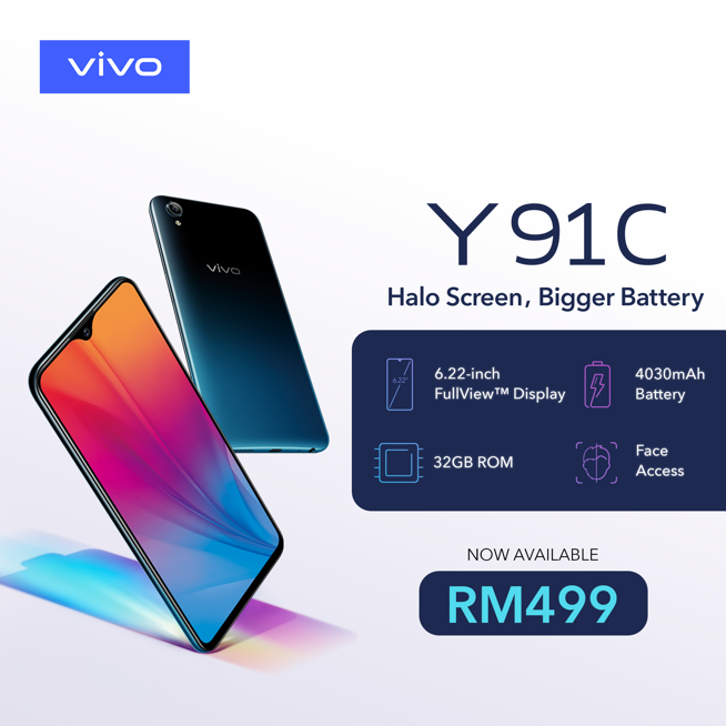 Vivo Y91C is officially available in Malaysia at the price ...