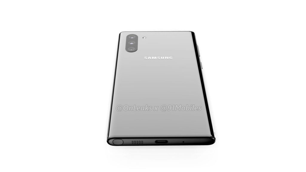 Galaxy Note 10 CAD render