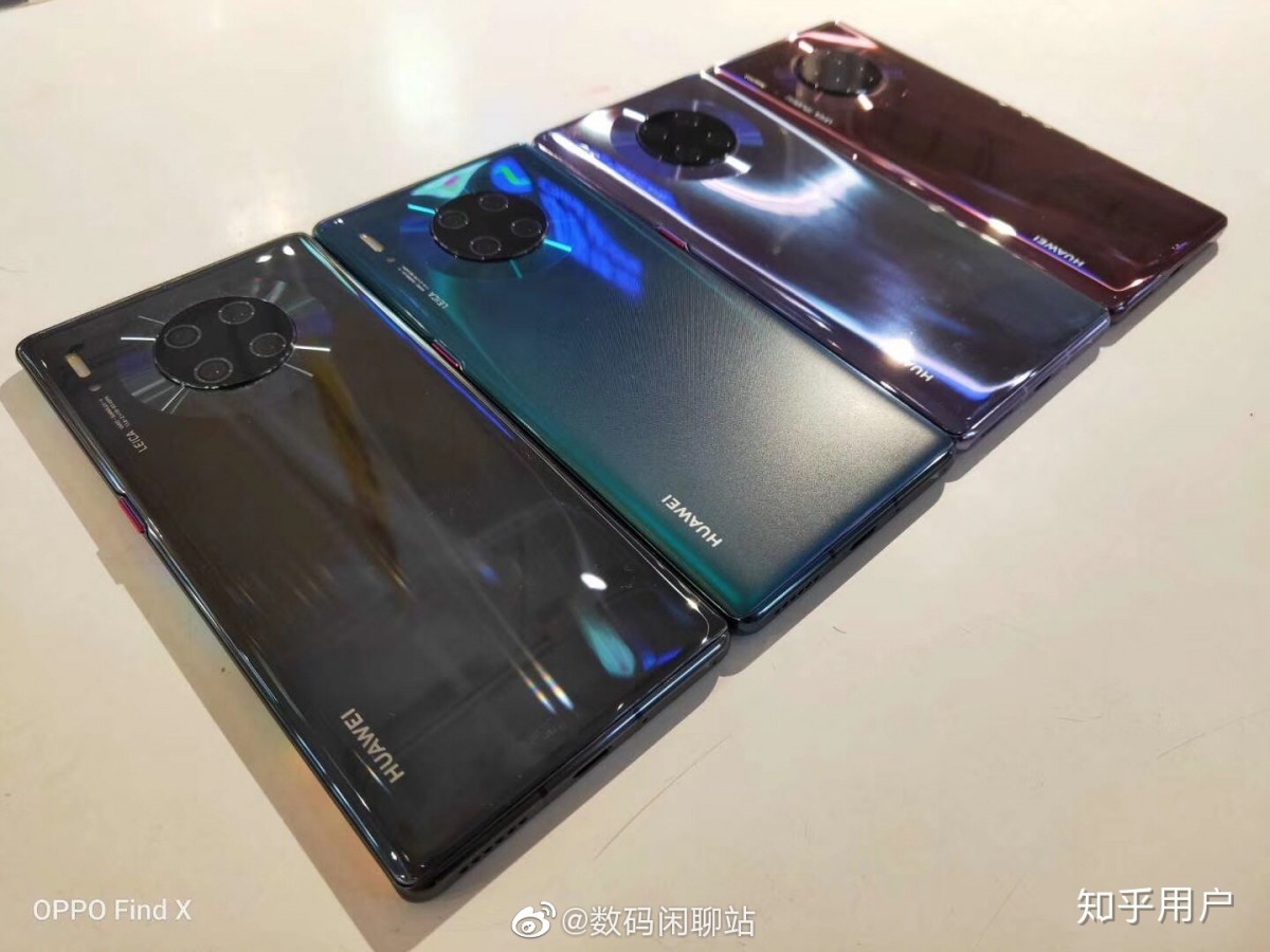 Huawei Mate 30 Pro multiple color variants exposed in leaked live photos