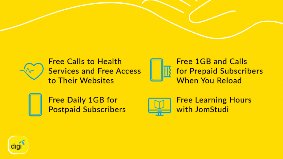 Digi is offering 1GB of free internet everyday to its prepaid and