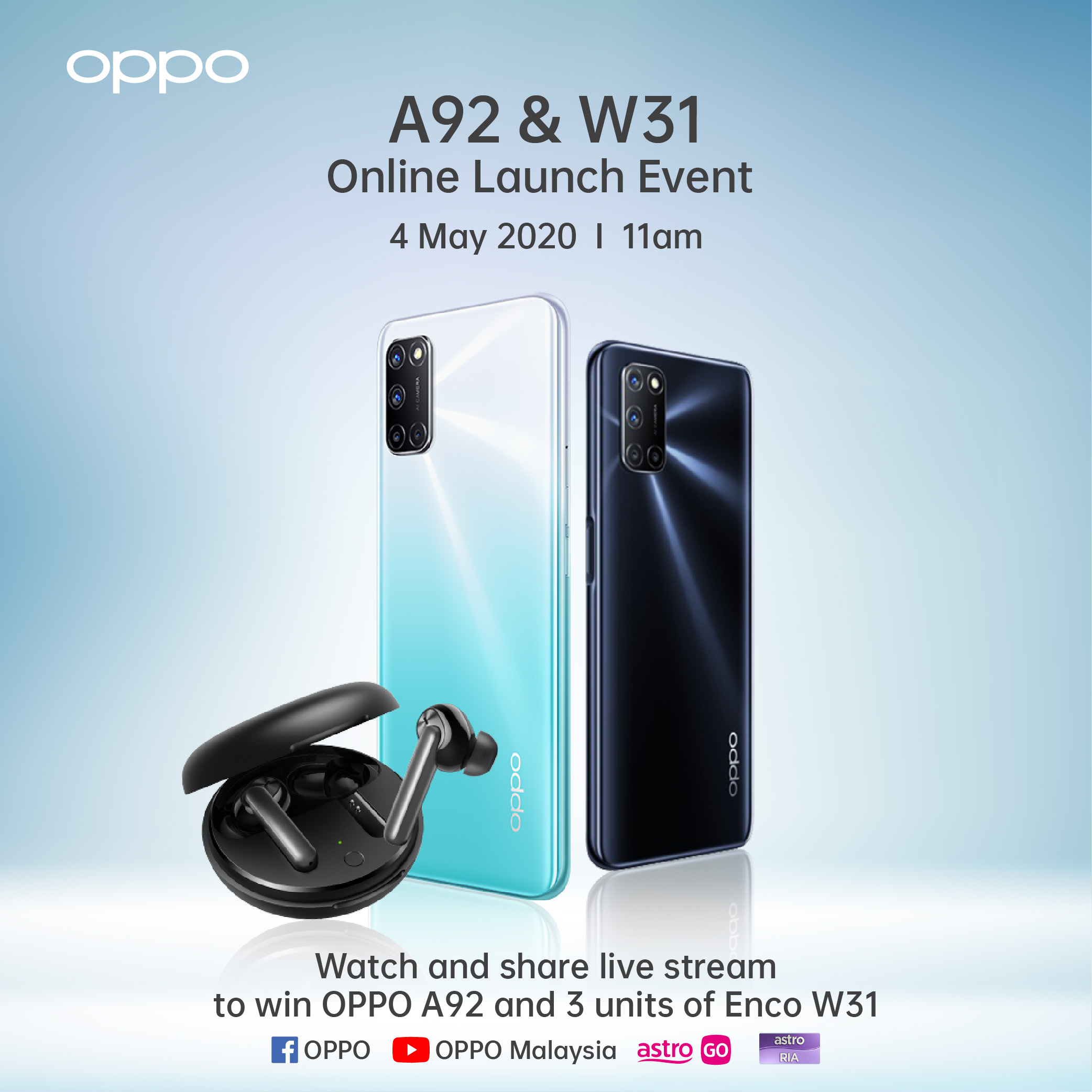 oppo a92 earphone