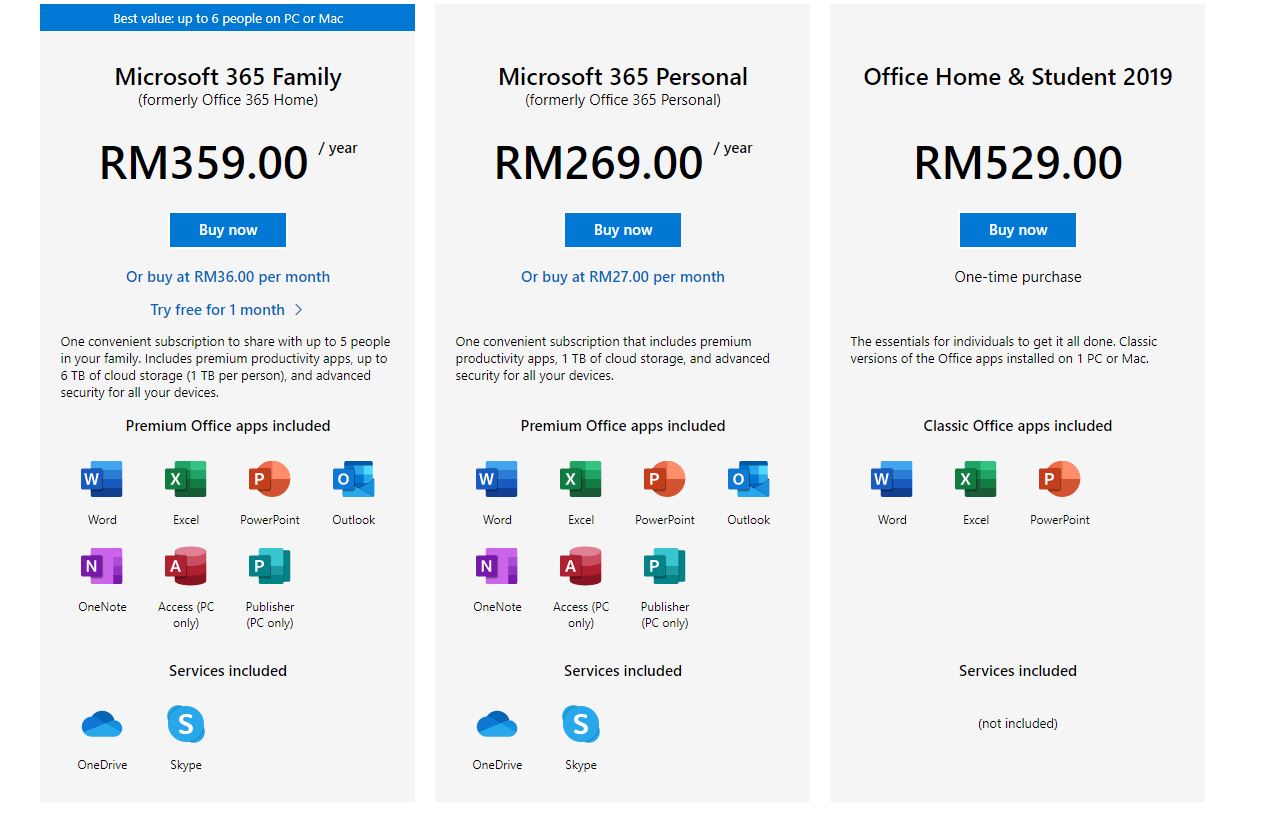 how much does microsoft 365 personal cost