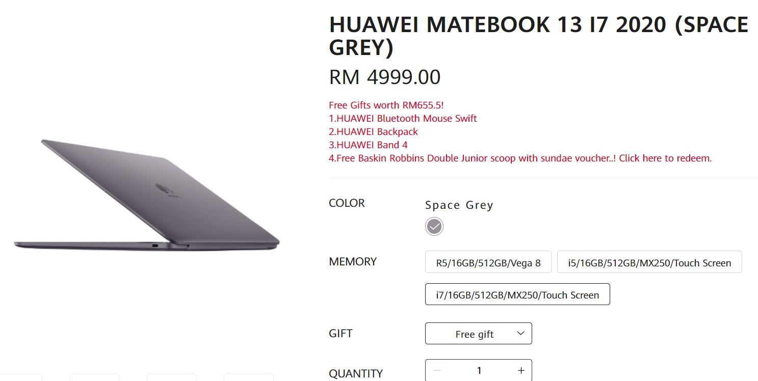 Huawei MateBook 13 price malaysia