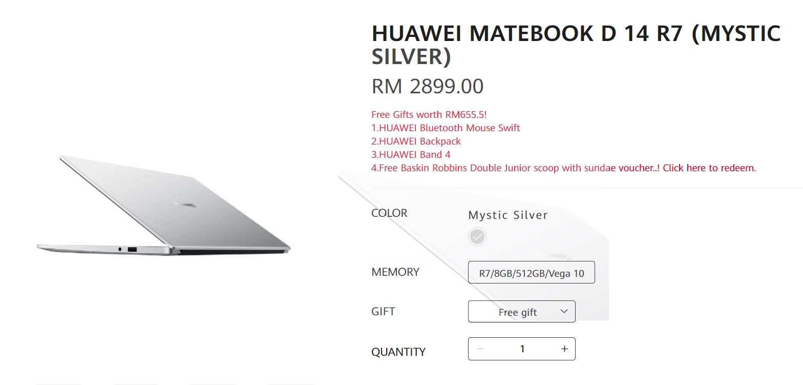 Huawei MateBook 14 2020 price malaysia