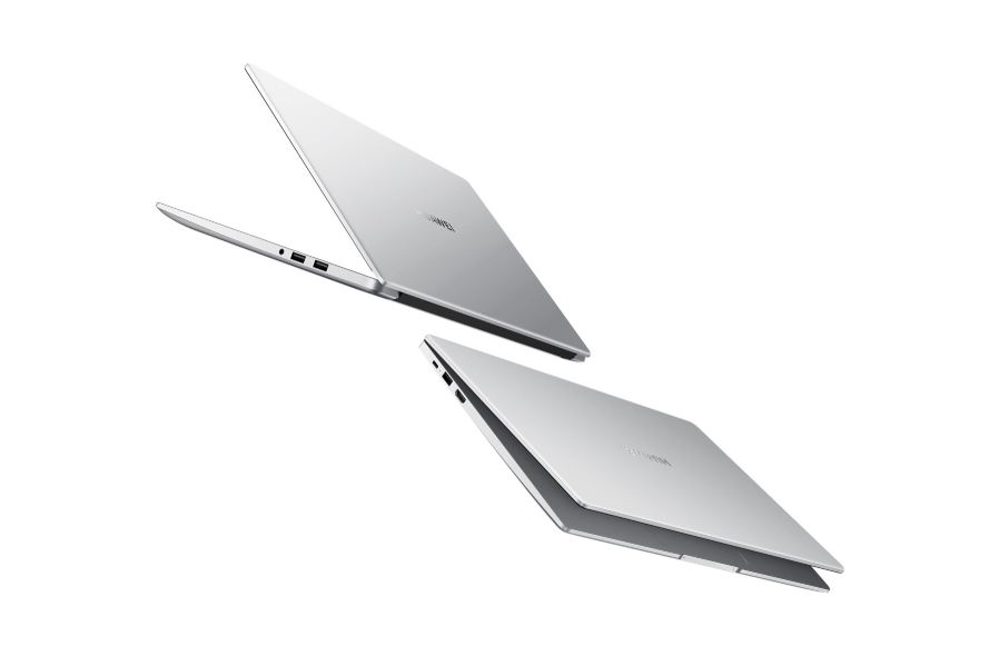 Huawei MateBook D15 silver cover close cover open