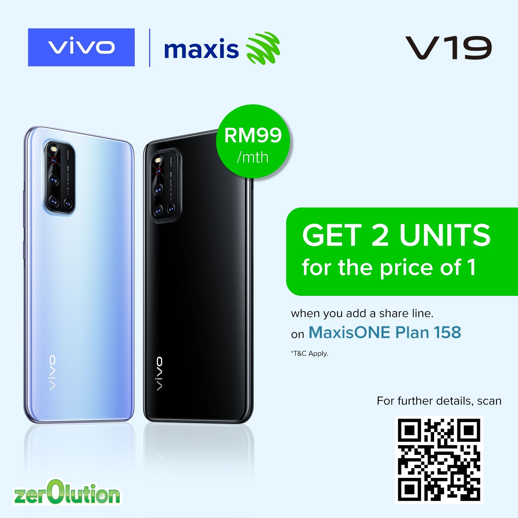 maxis vivo v19 zerolution black and white