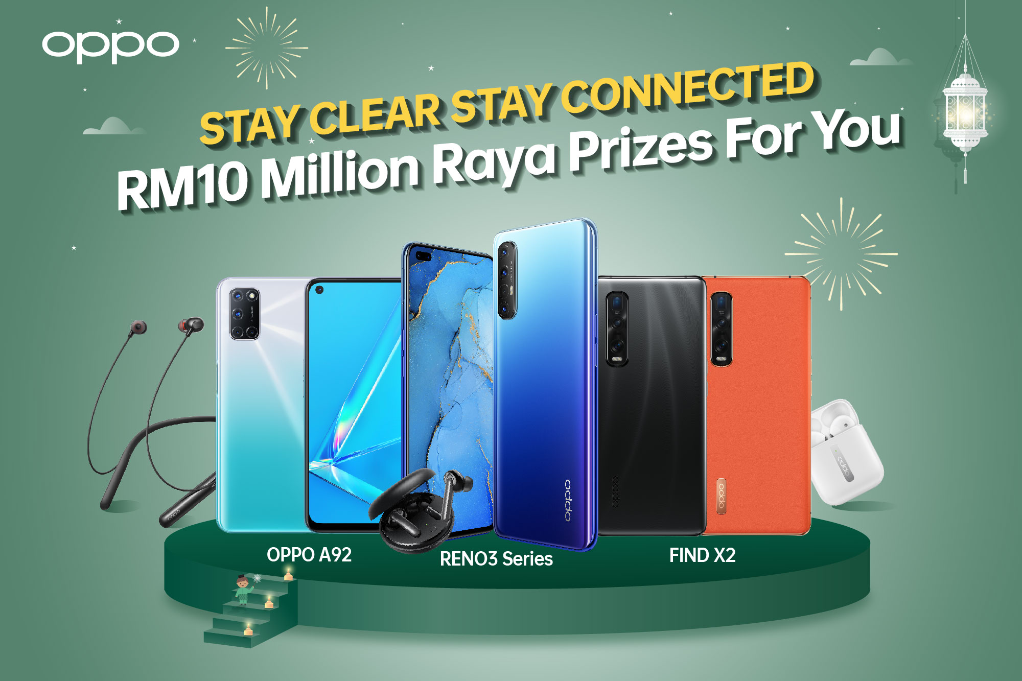 OPPO Hari raya poster oppo a92 phones