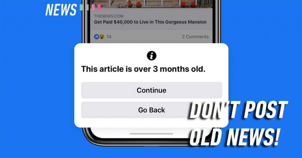 Facebook old news notification