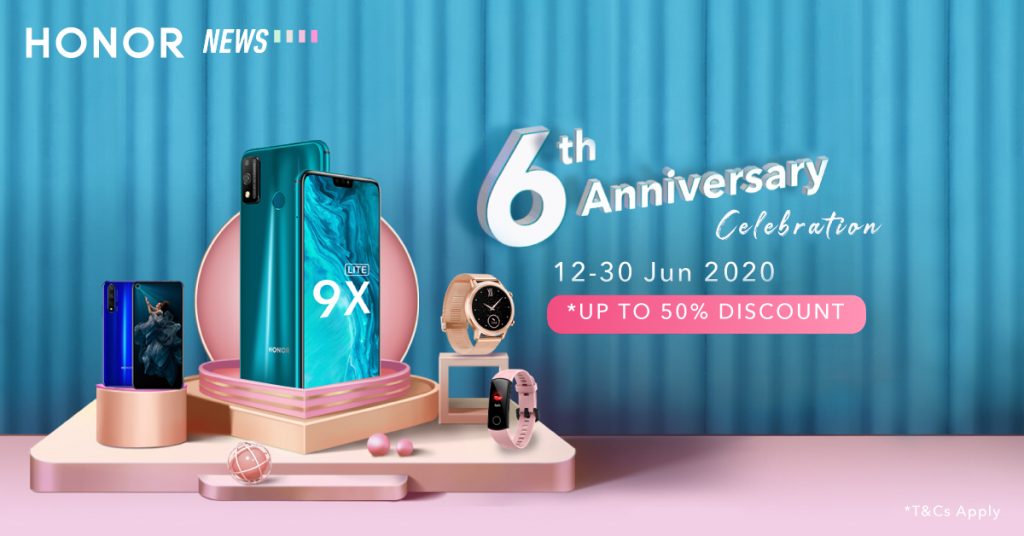 HONOR 6th anniversary sale honor 9x watch