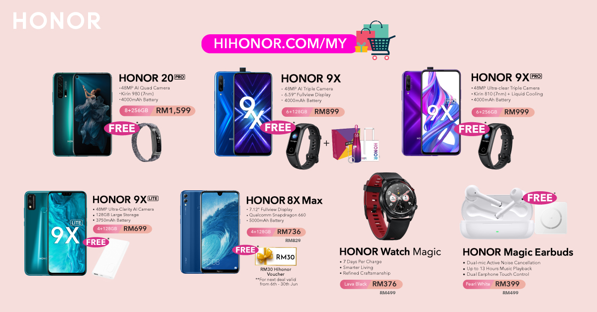 HONOR 6th anniversary sale products