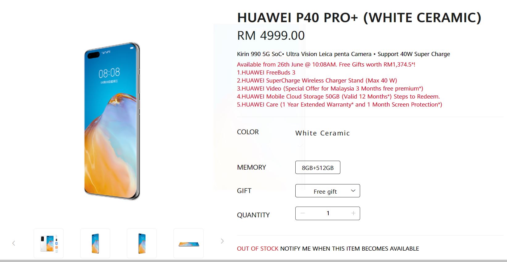 Huawei P40 Pro Plus price page malaysia