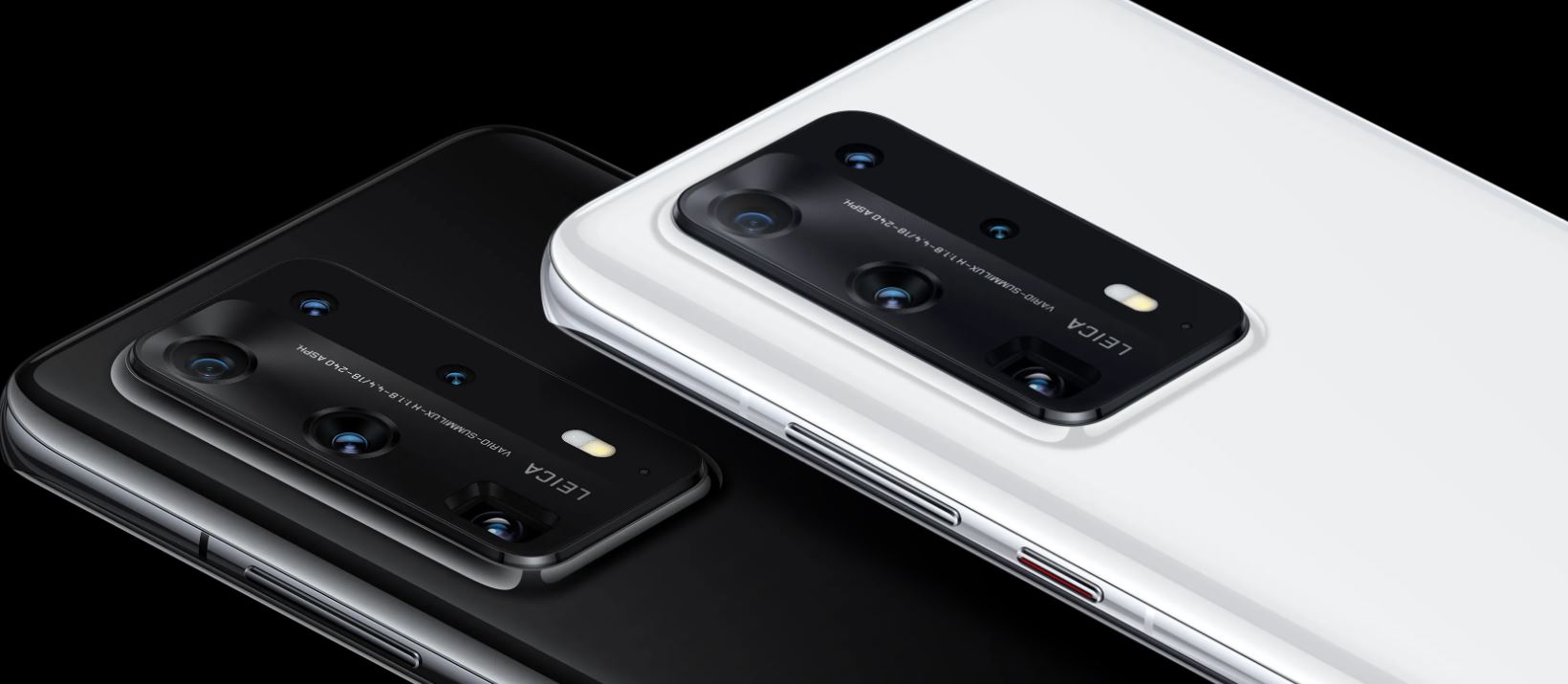 Huawei P40 Pro Plus camera bump black and white