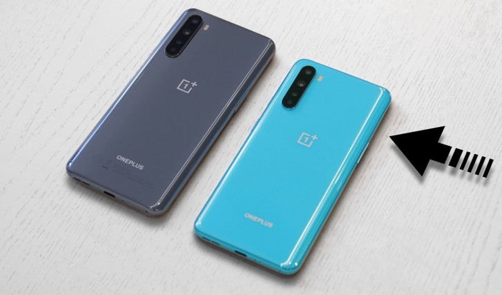 OnePlus Nord back panel black and blue