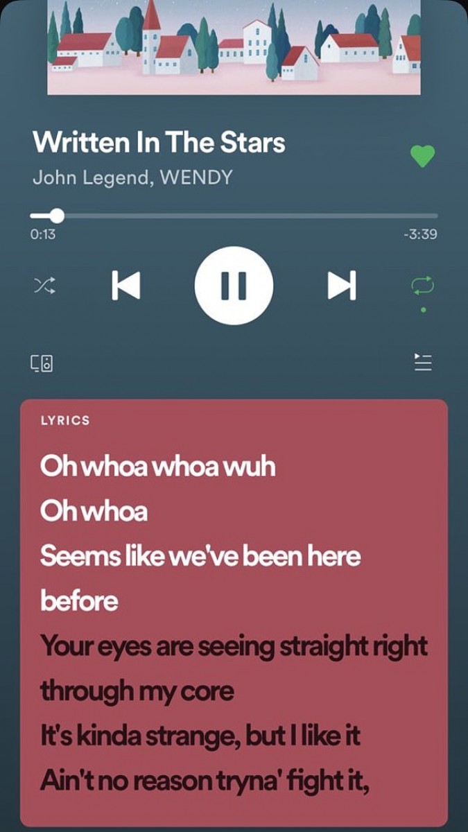 Spotify real time lyrics song