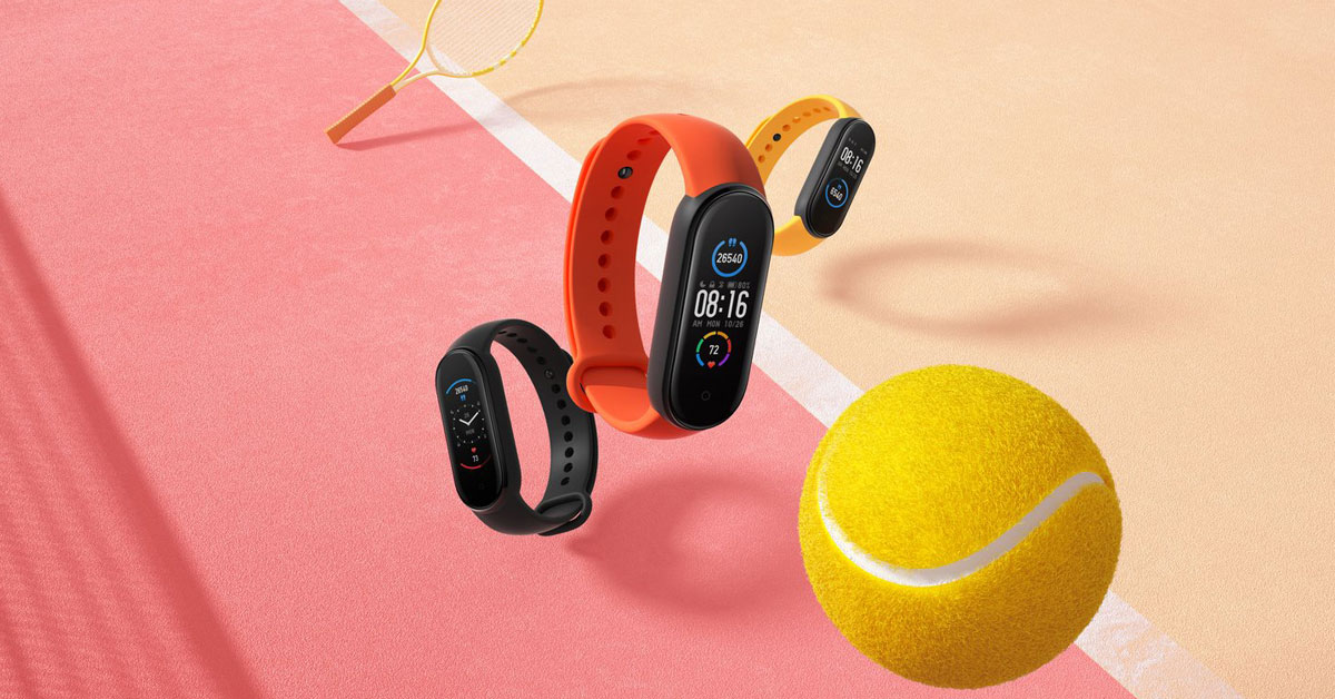 Xiaomi Mi Smart Band 5 tennis orange yellow black