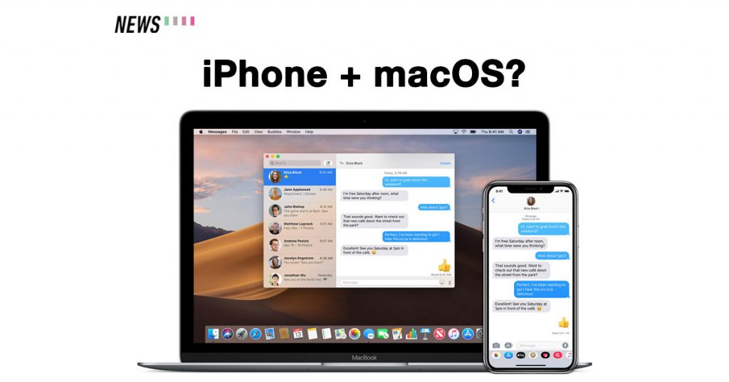 macOS, iPhone, dock
