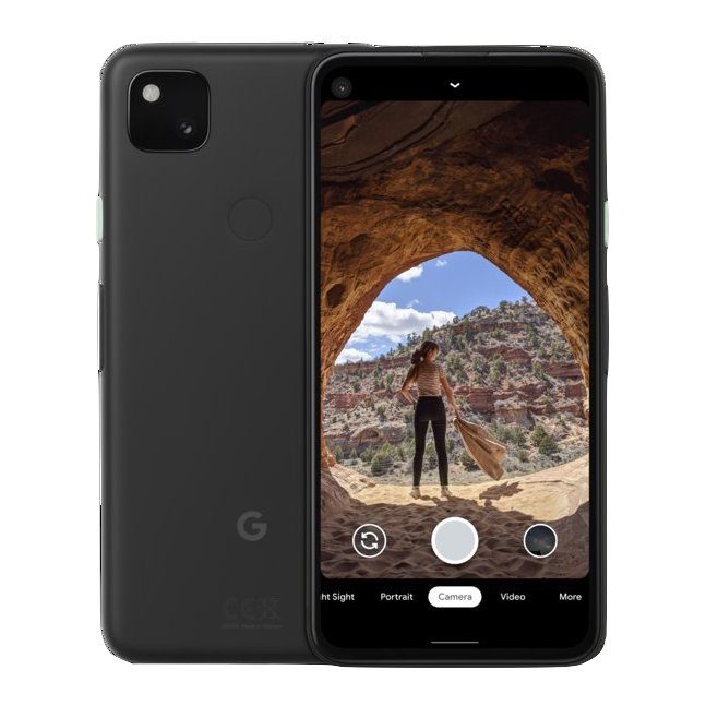 Google Pixel 4a render back panel display