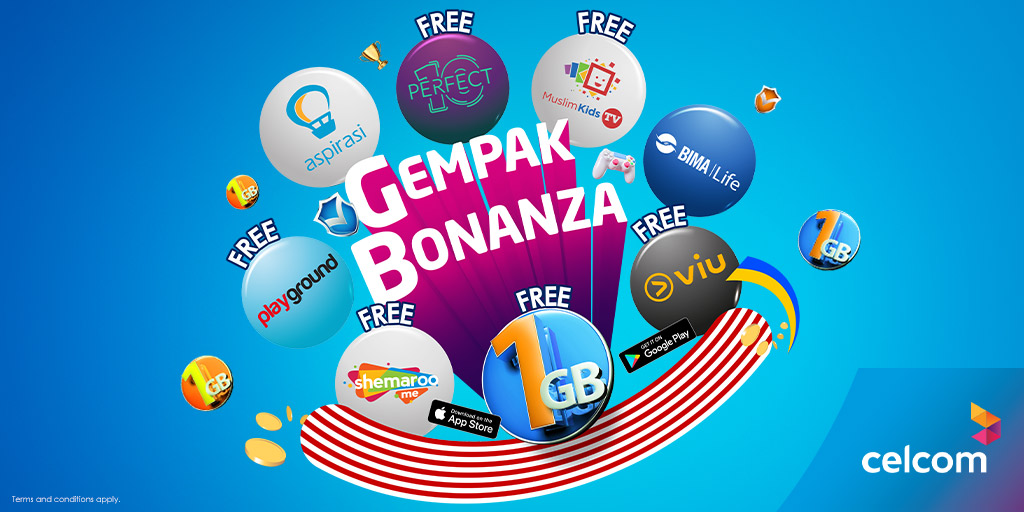 celcom gempak bonanza poster