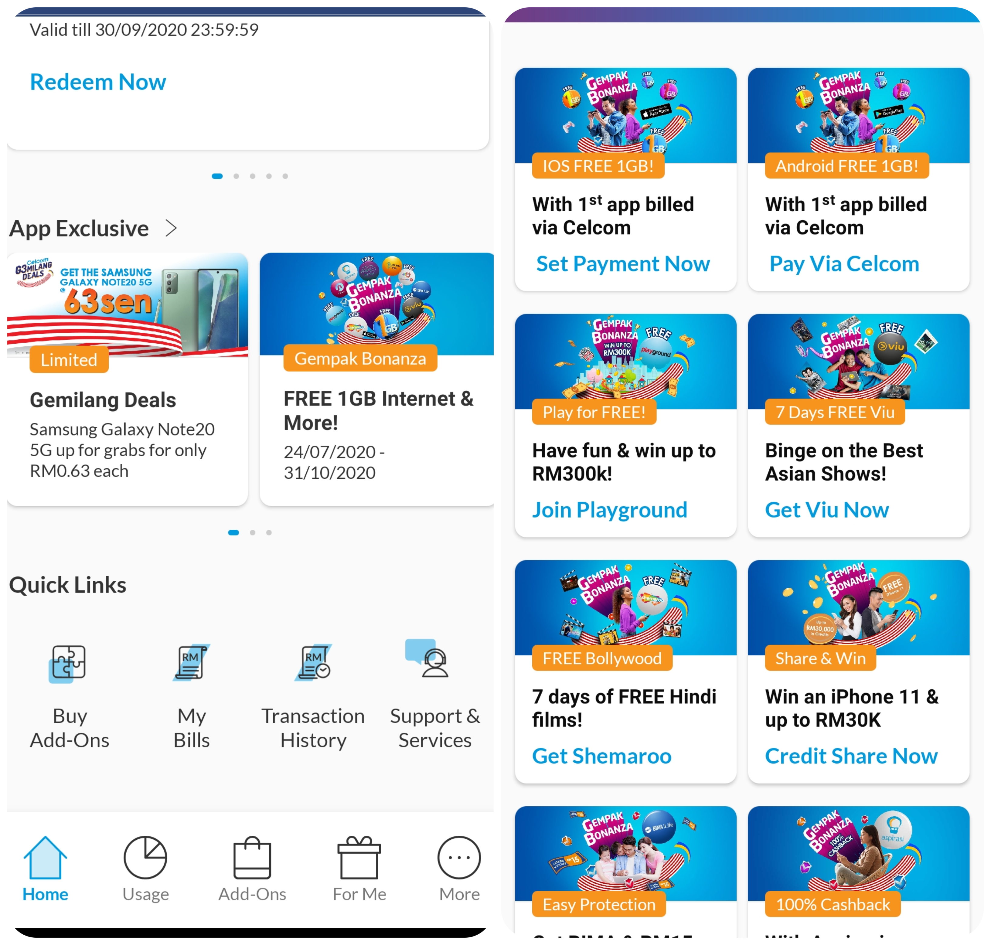 Celcom gempak bonanza app