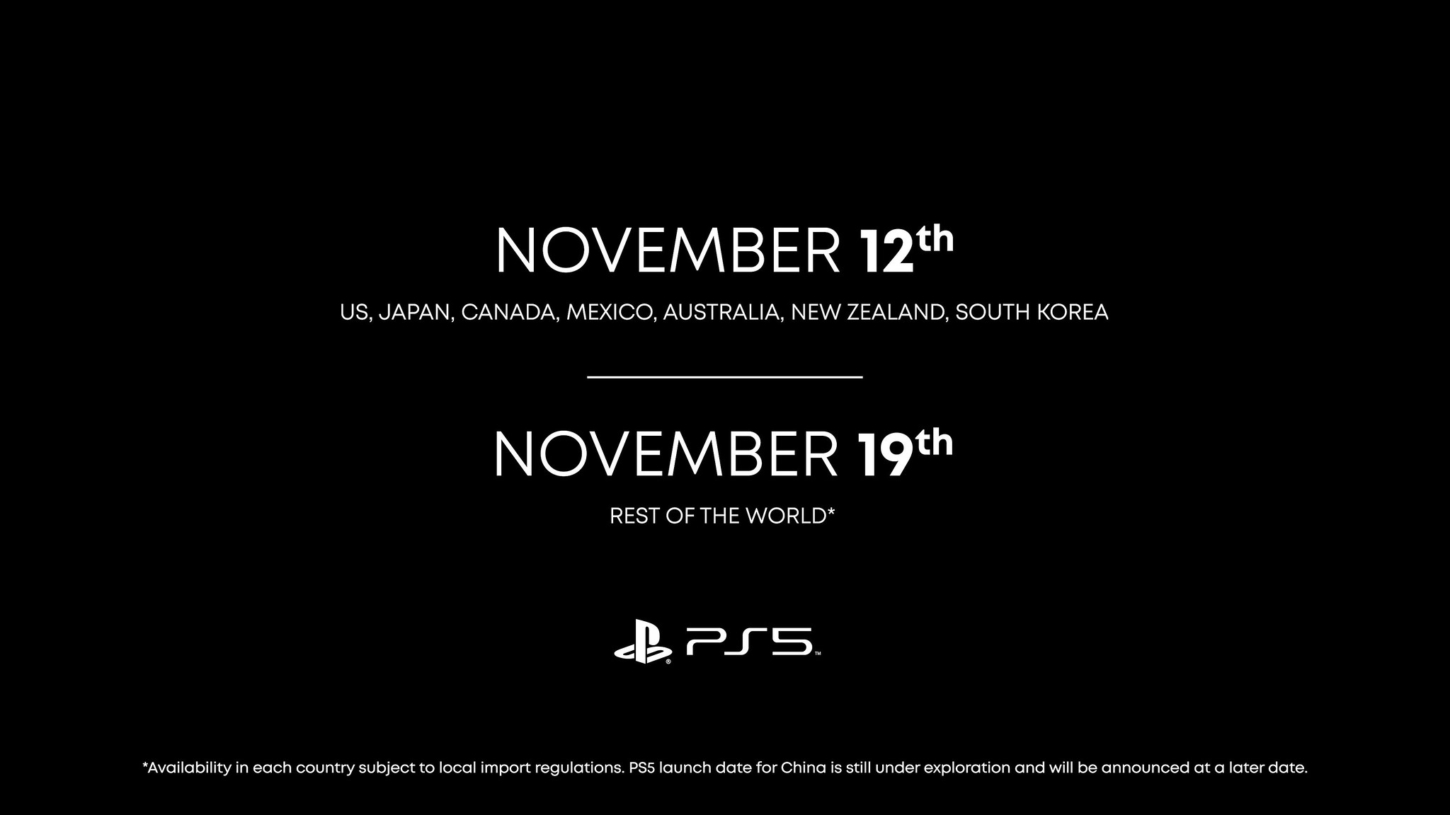 Playstation 5 launch date