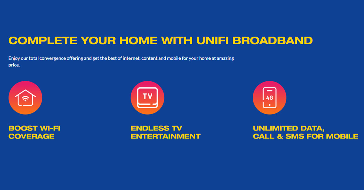 Unifi Your World Home Fibre Mobile Internet And Tv Box In One Package Klgadgetguy