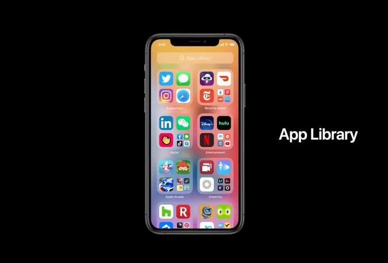 ios 14 app library