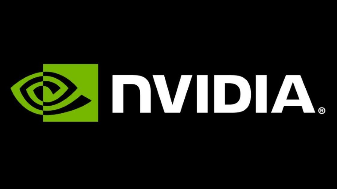 Nvidia logo black background
