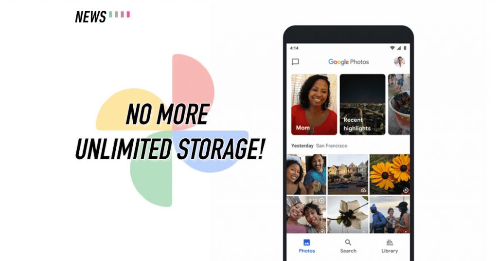 Google Photos, unlimited storage