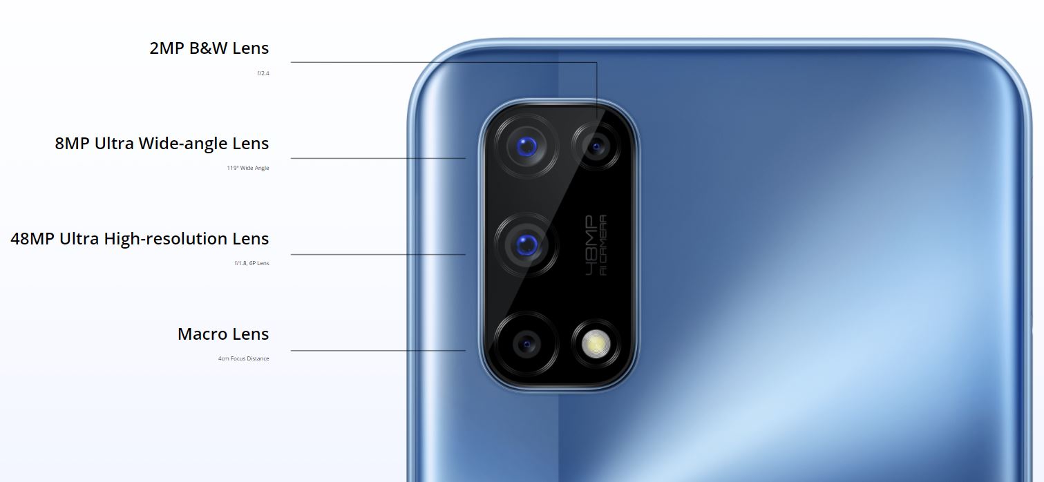 realme 7 5g cameras