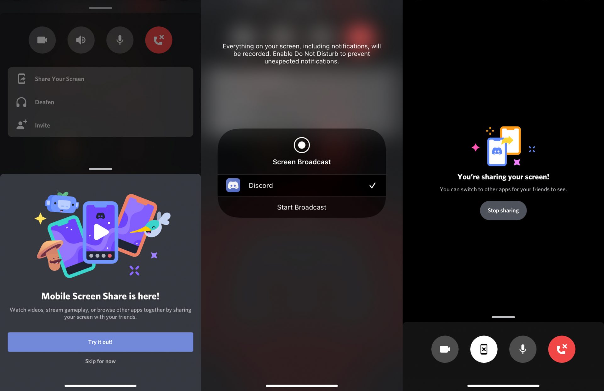 discord mobile online