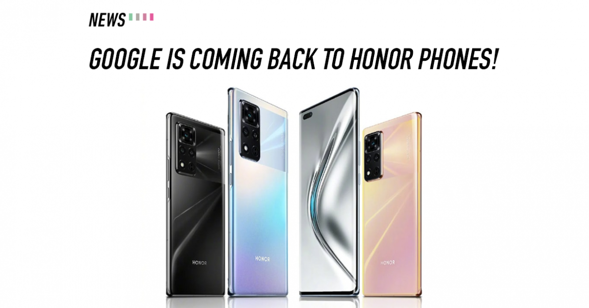 HONOR V40, HONOR, Google