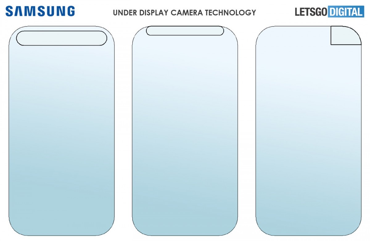 samsung under display camera patent