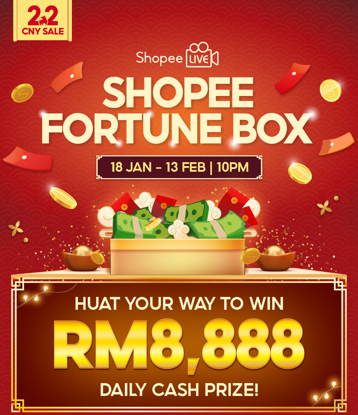 shopee 2.2 cny fortune box