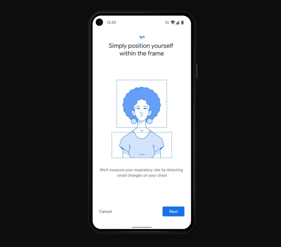 Google Fit respiratory sensor