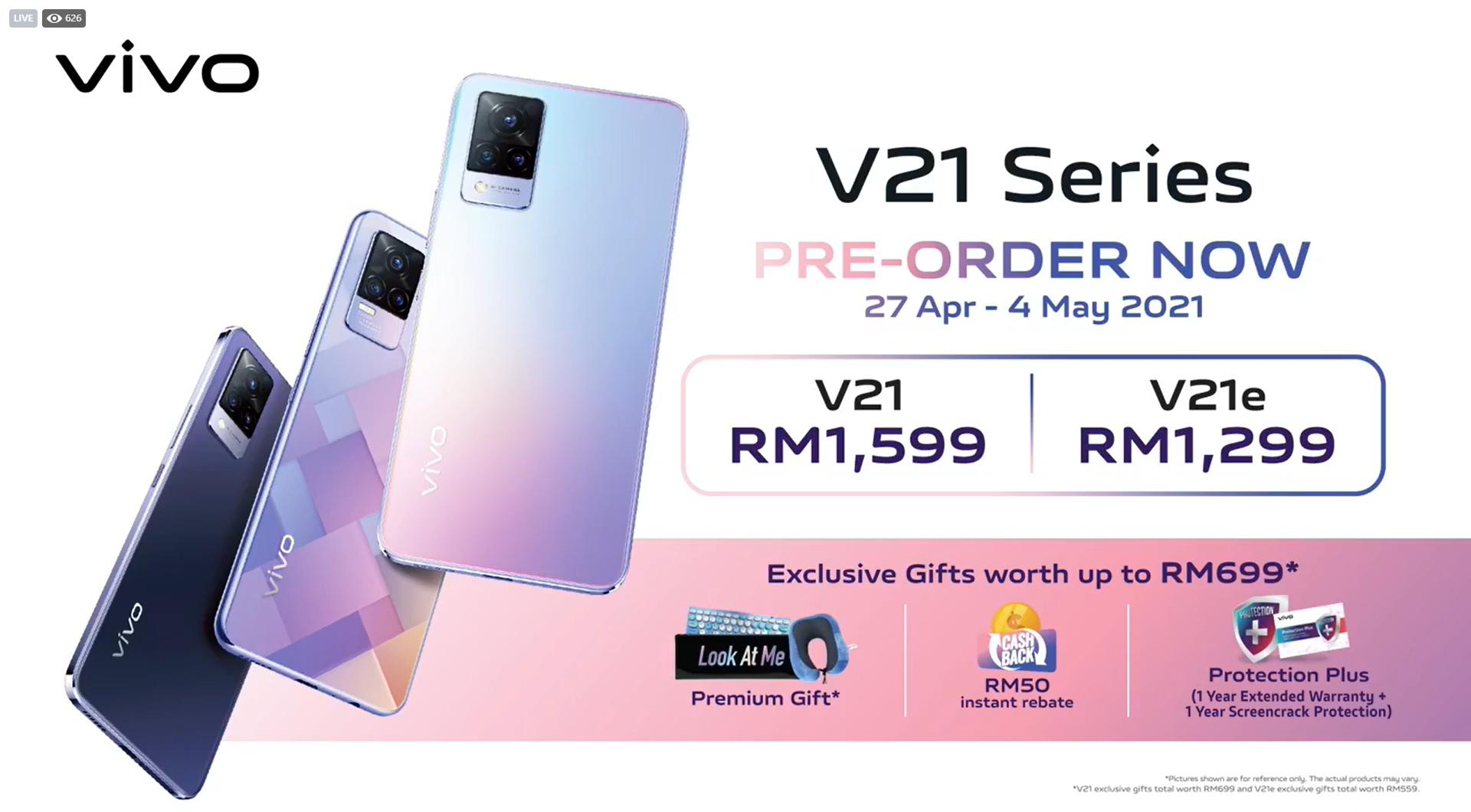 vivo v21 price