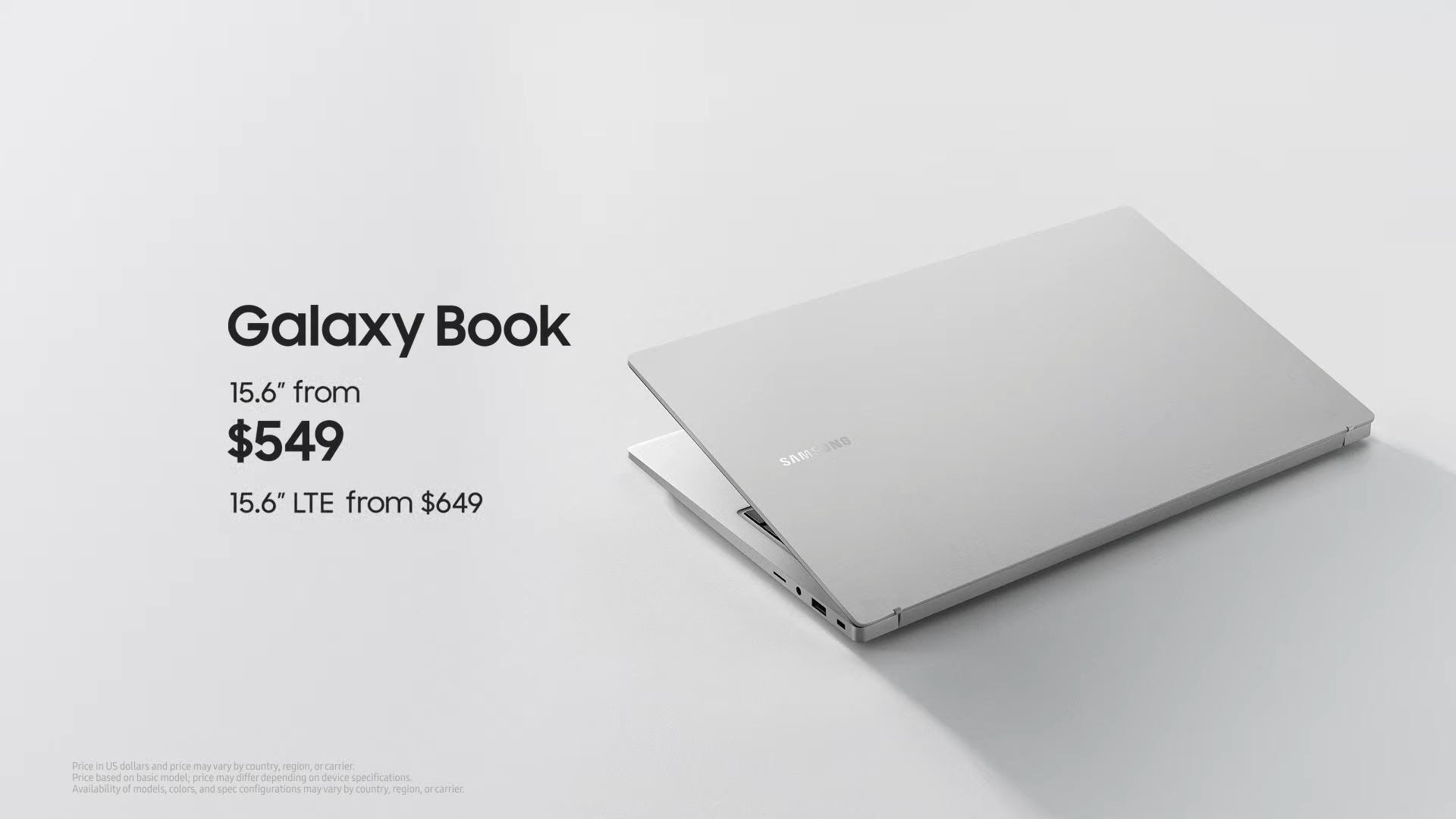 Samsung Galaxy Book price