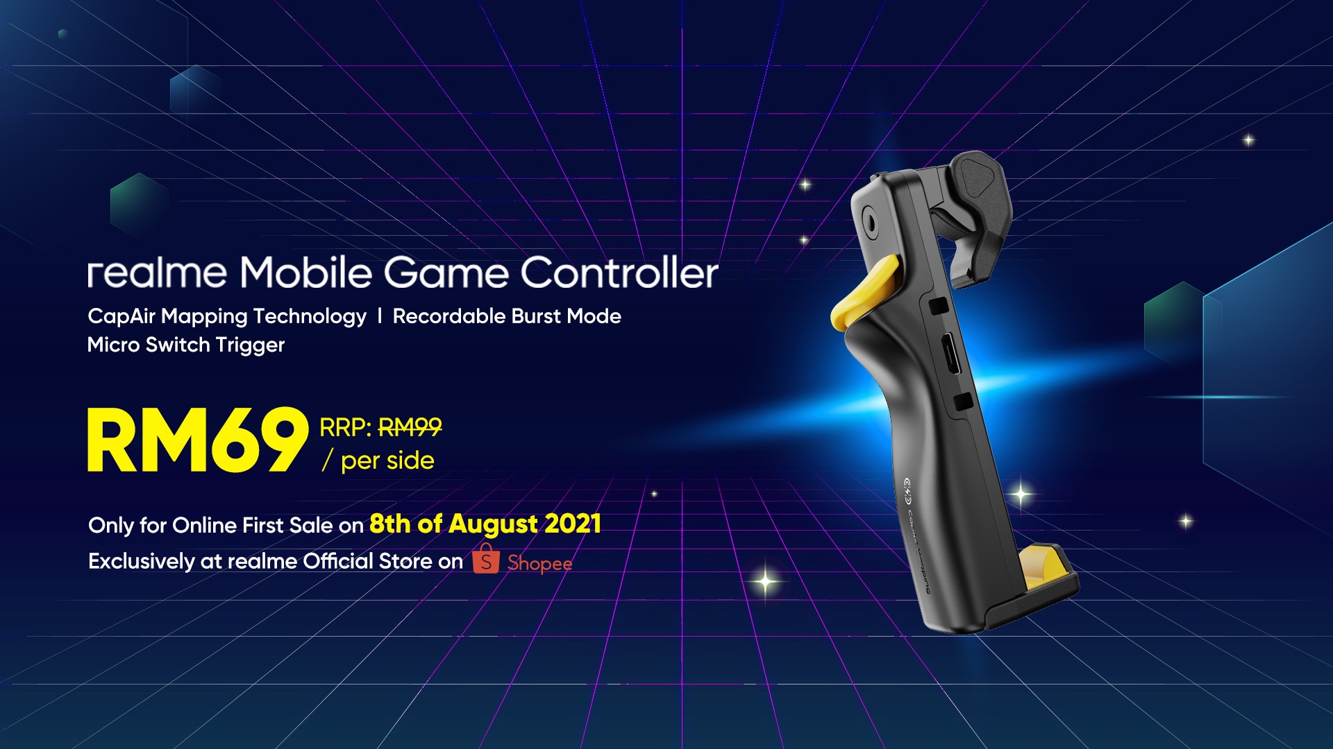 realme Mobile Game Controller First Sale on Shopee