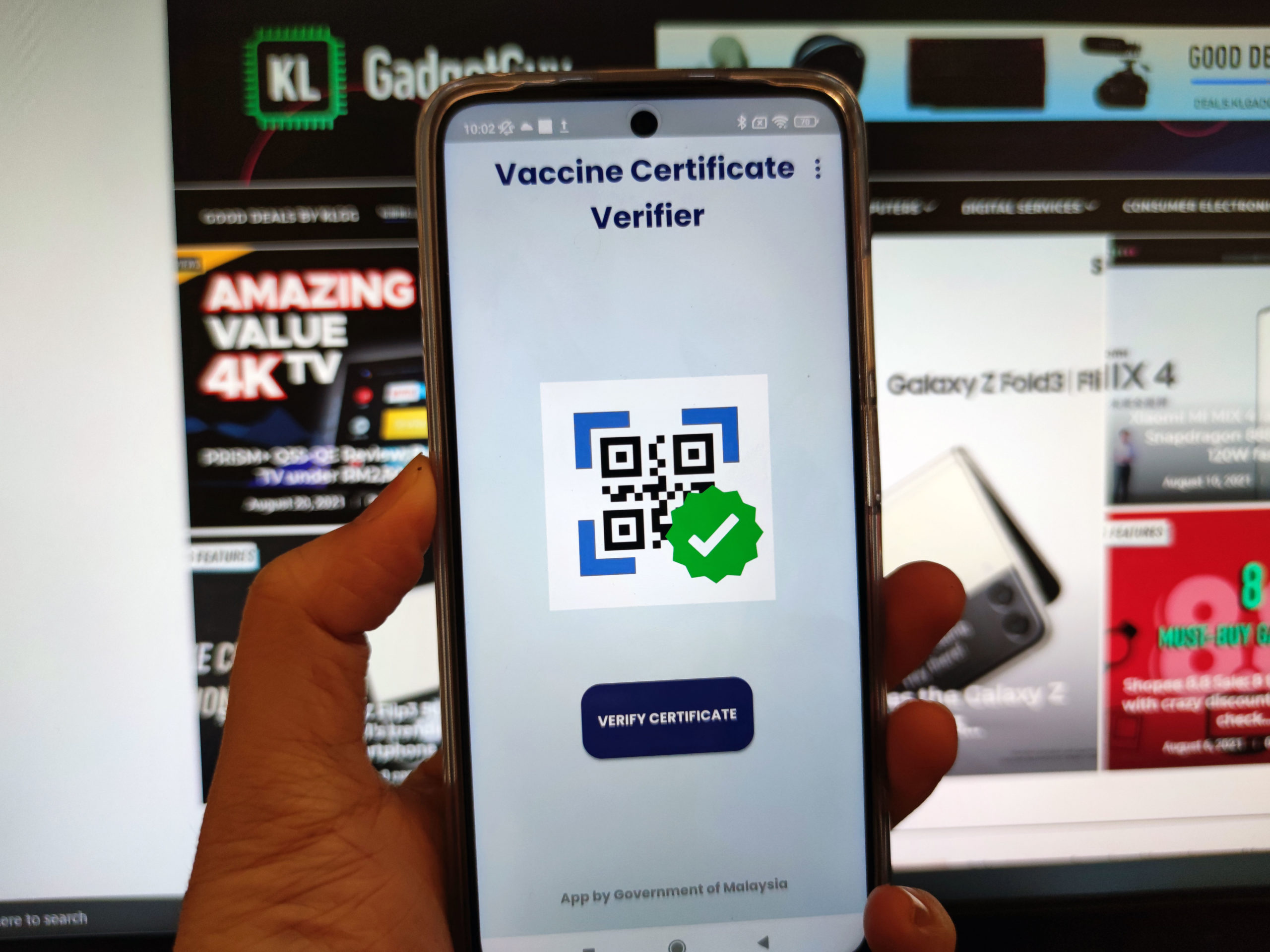 vaccine certificate verification app