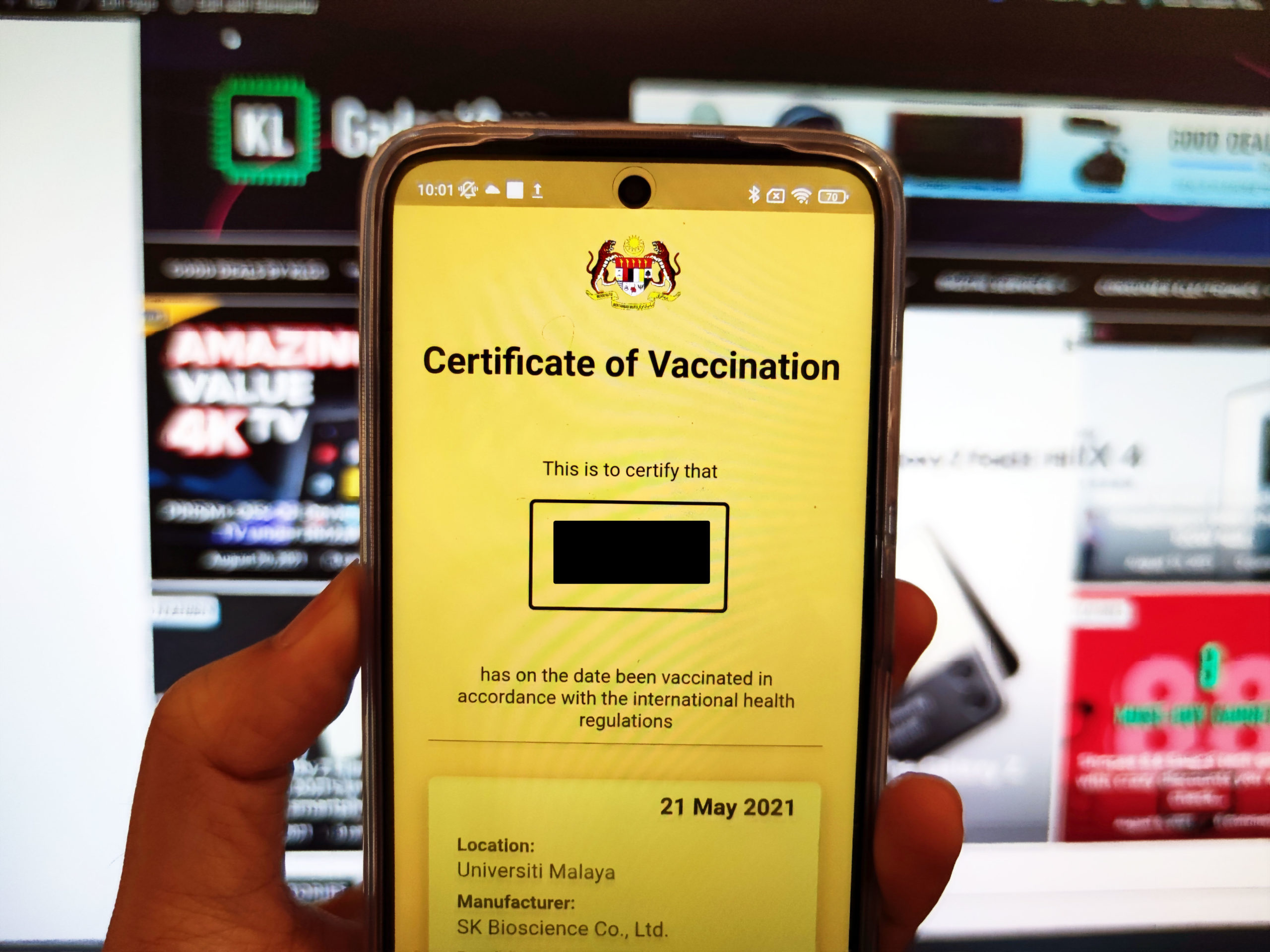 vaccine certificate verification app