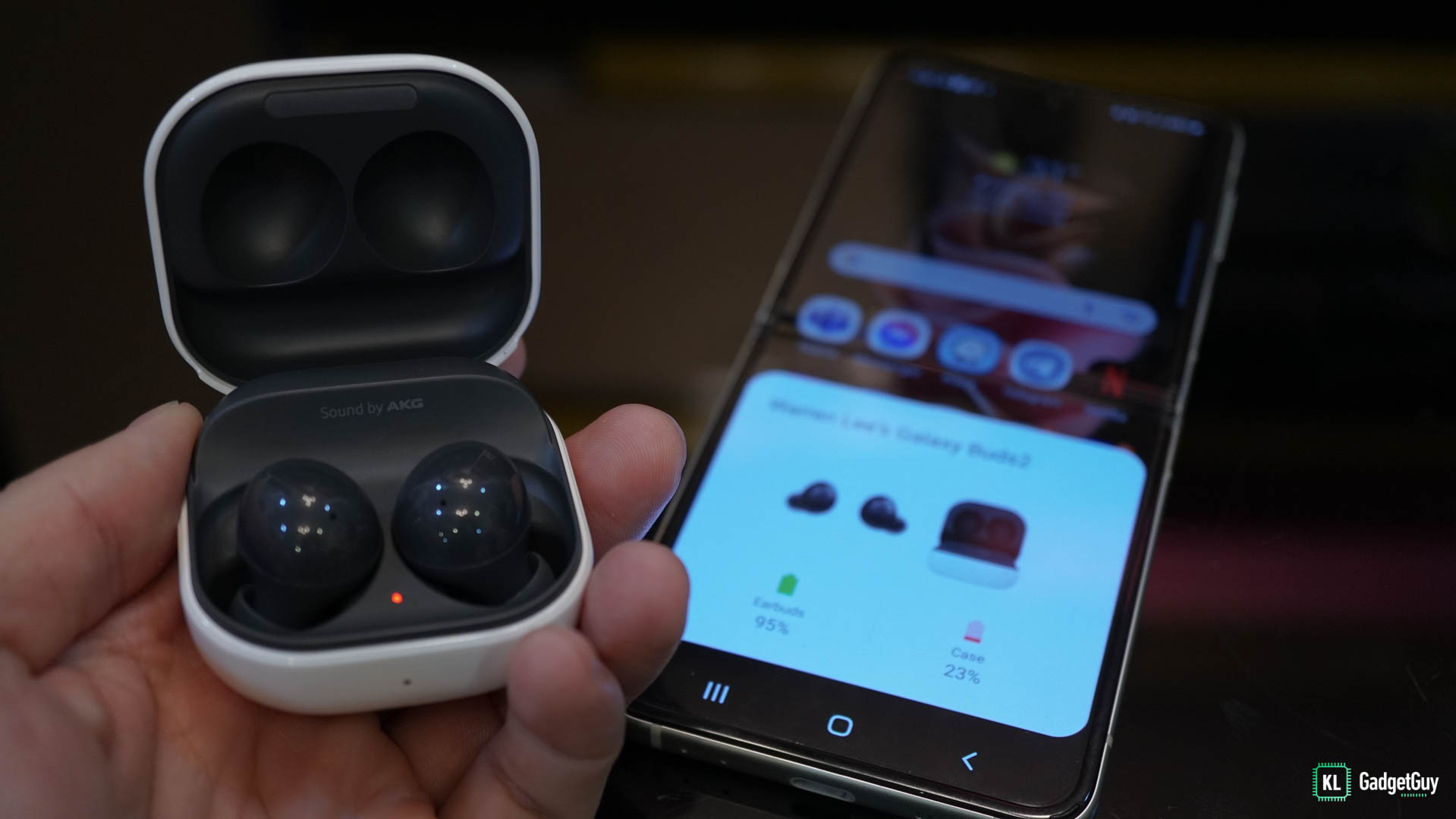 Galaxy buds plus online with non samsung phone