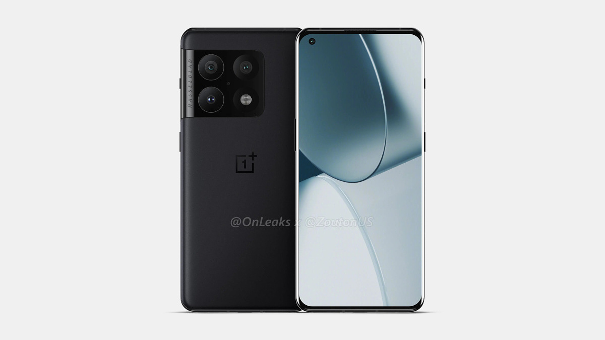 Render of the OnePlus 10 Pro