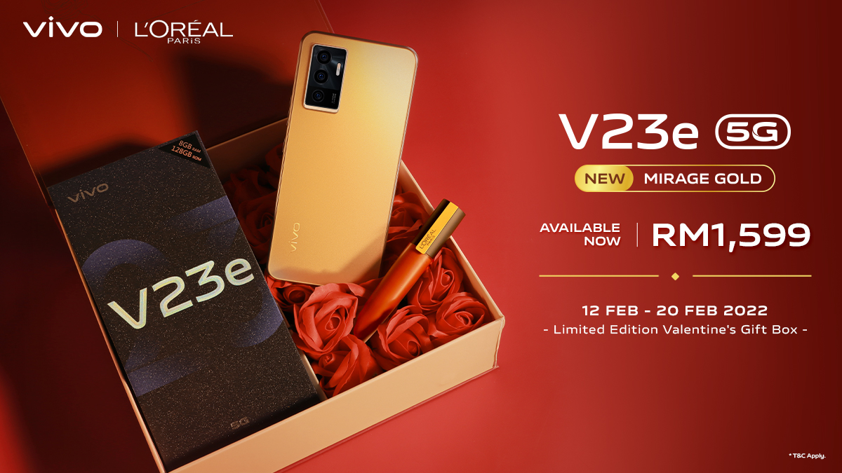 Vivo V23e 5G now available in Mirage Gold color thumbnail