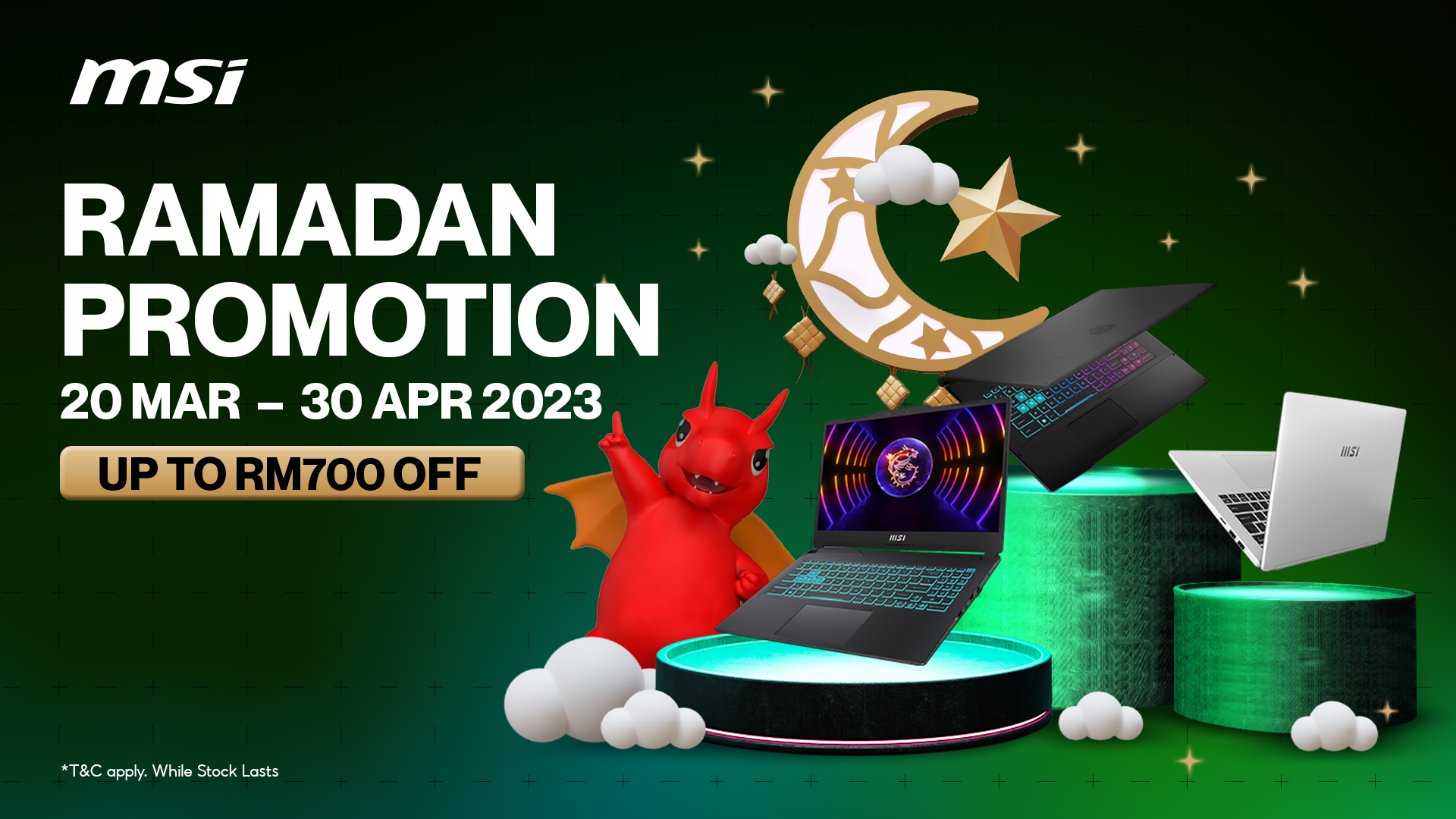 MSI Malaysia kicks off Ramadan promotion, up to RM700 off gaming laptops thumbnail