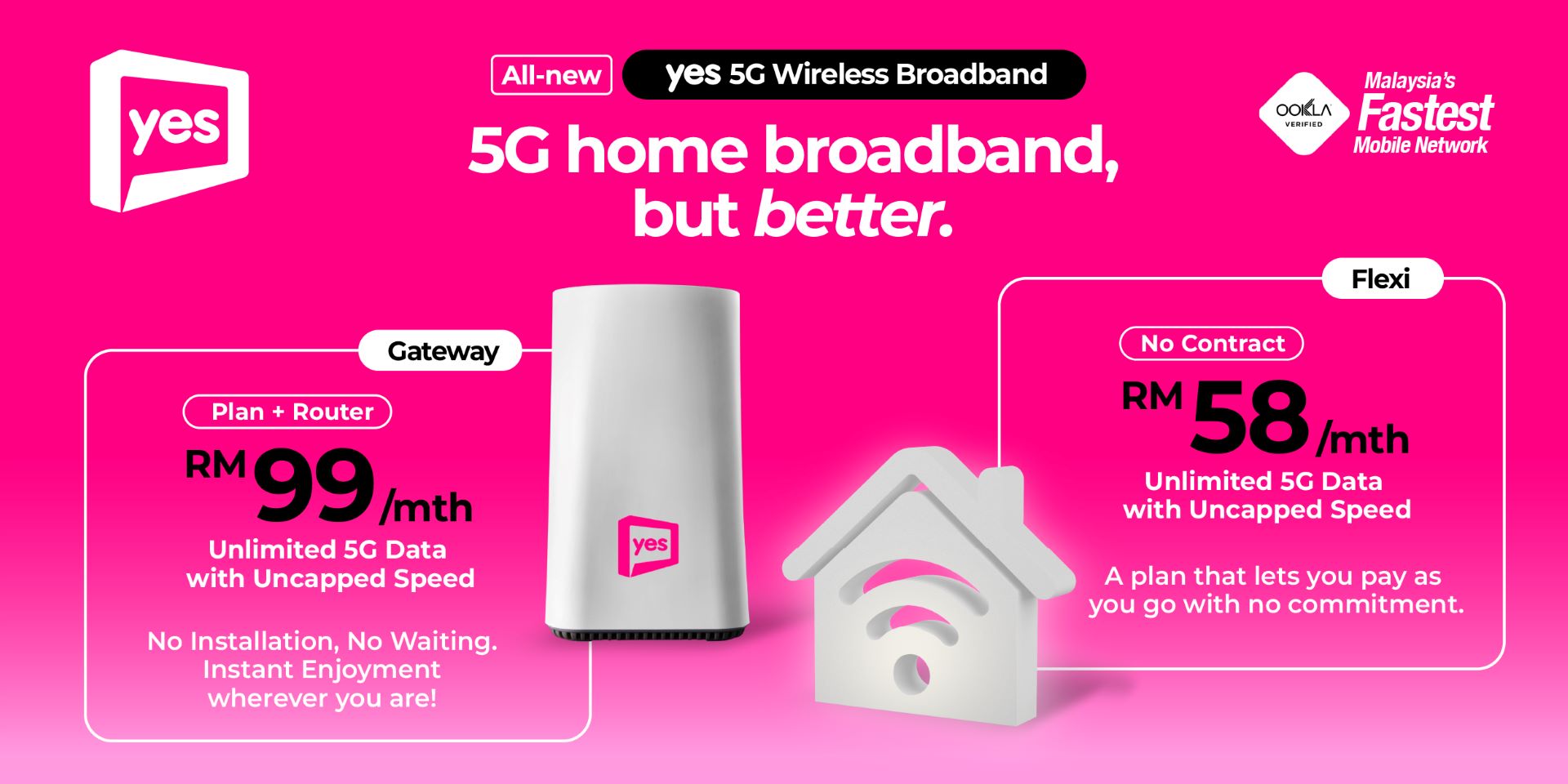 Yes beats U Mobile’s 5G unlimited home broadband with better and cheaper subscription thumbnail