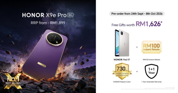 HONOR X9e Pro in Royal Purple with Malaysia pre-order gifts and pricing