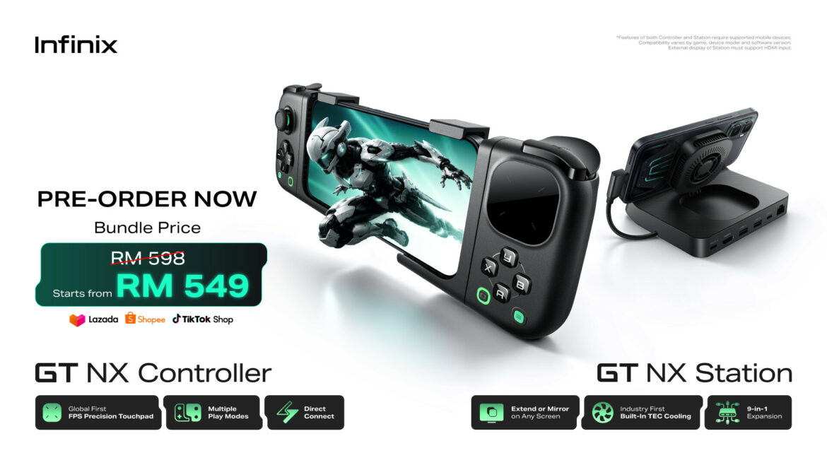 Infinix GT NX Controller and GT NX Station Malaysia pre-order bundle