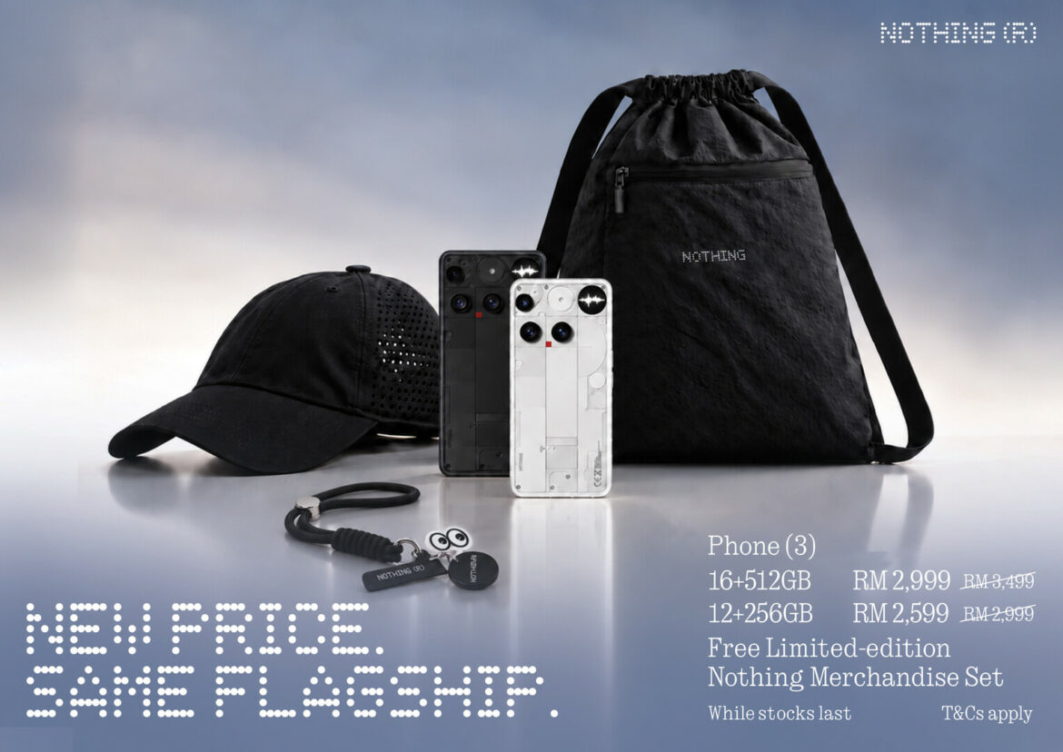 Nothing Phone (3) Malaysia price promotion with limited-edition merchandise set